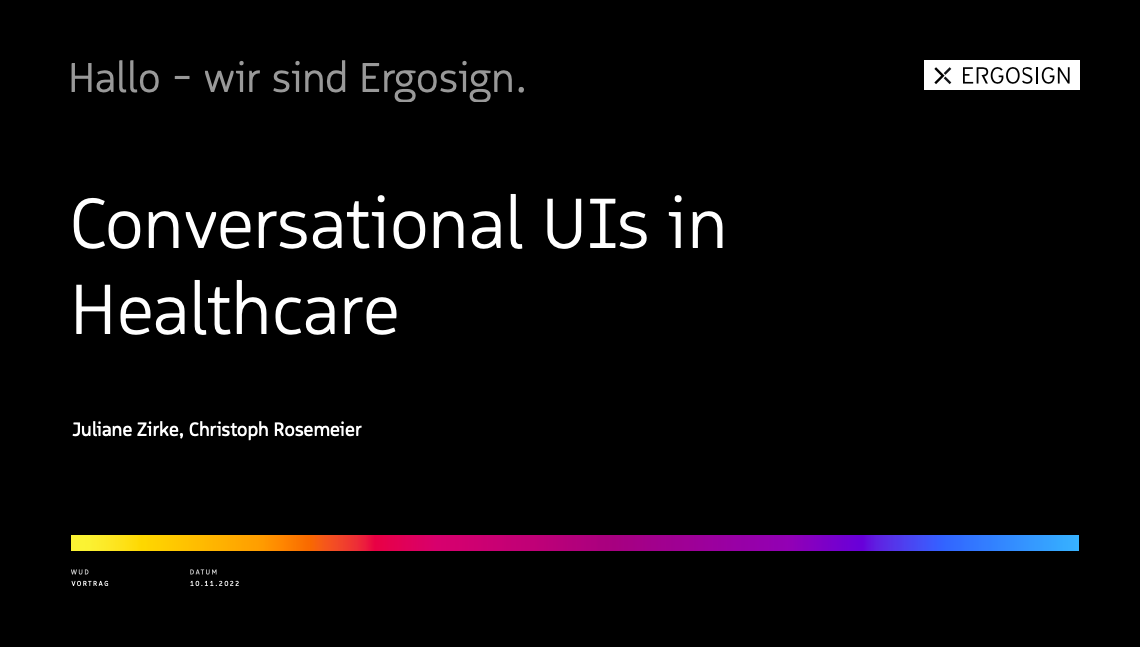 Vortrag - World Usability Day - Stuttgart (online)